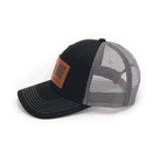 ORD Chicago DC-3 hat — black front with gray mesh — side view